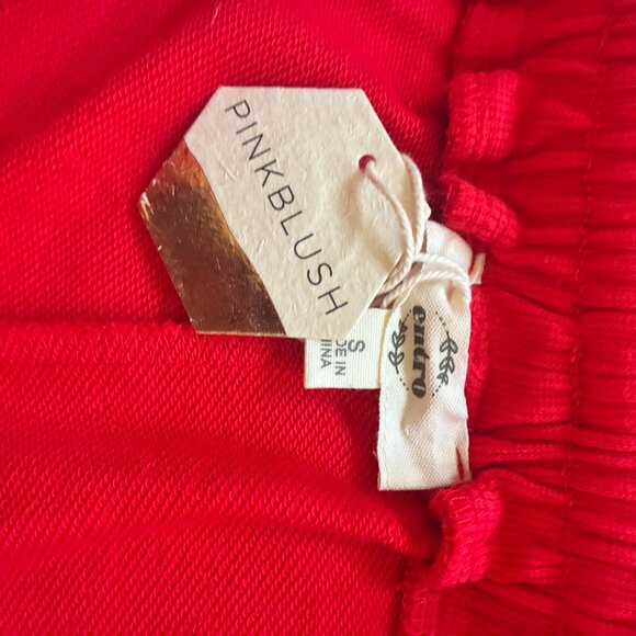 Red track pants with stripe - NWT - Pink Blush Maternity - Picture 2 of 4